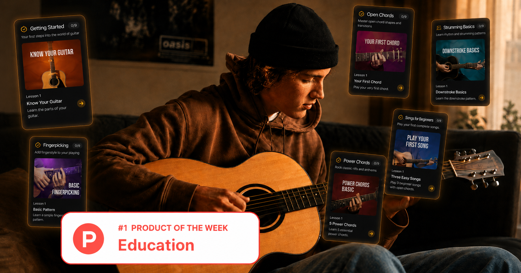 Image for SoundGate Guitar Is Product Hunt's #1 Education Product of the Week